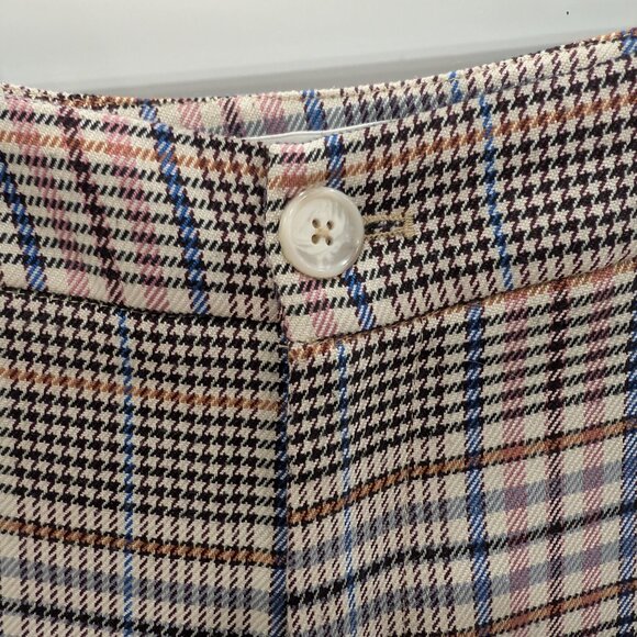 Anthropologie Plaid Cuffed Tapered Dress Pants Size 2 - Picture 3 of 10